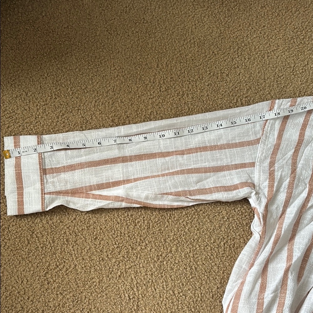 NWT Cotton-On Body White and Tan Striped Beach Cover Up Size XL - Picture 10 of 10